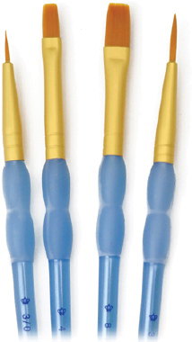 GOLDEN TAKLON 4 PC ASSORTED BRUSH SET - Royal Langnickel