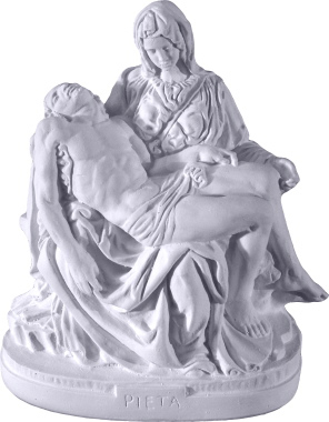 Pieta Medium Plaster Statue