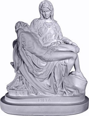 Pieta Large Plaster Statue