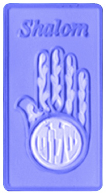 Shalom with hands Plaster Plaque