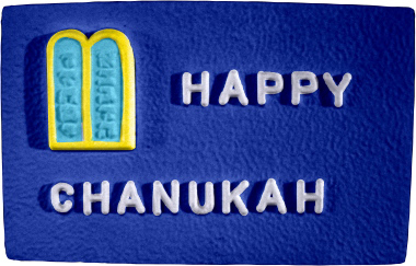 Happy Chanukah Plaster Plaque
