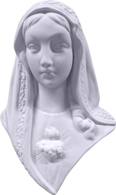Sacred Heart Mary Plaque
