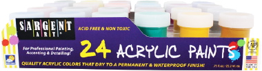 Sargent Art 24 Jar Acrylic Paint Set