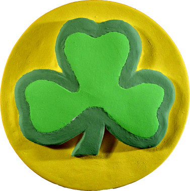 Shamrock Plaster Plaque