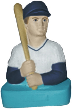 Baseball Player Bust Statue