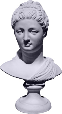 Proserpina Bust Plaster Statue