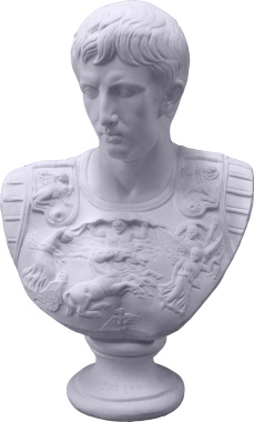 Caesar Bust Plaster Statue