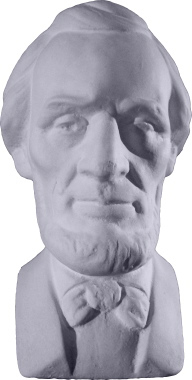 Lincoln Bust Plaster Statue