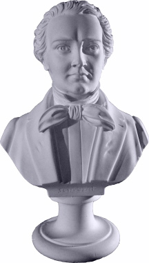 Schubert Bust Plaster Statue
