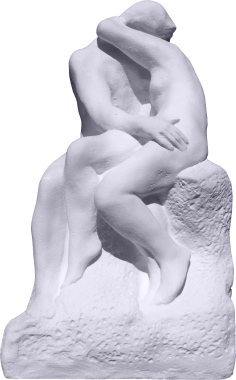 The Kiss Plaster Statue Large Rodin