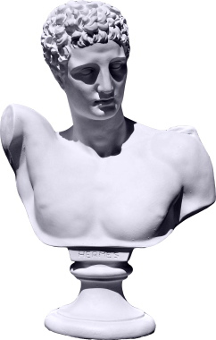 Hermes Bust XL Plaster Statue