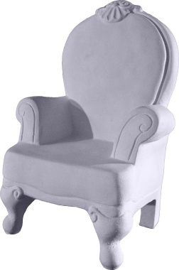 Victorian Chair Plaster Statue