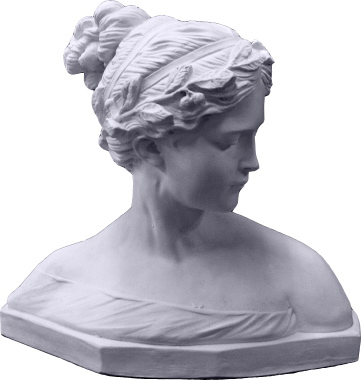 Artemis Bust Plaster Statue