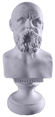 Socrates Miniature Bust Plaster Statue