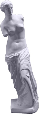 Venus De Milo Plaster Statue 27 inch