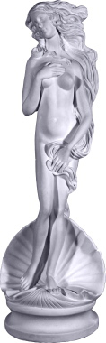 Birth of Venus by Botticelli Plaster Statue