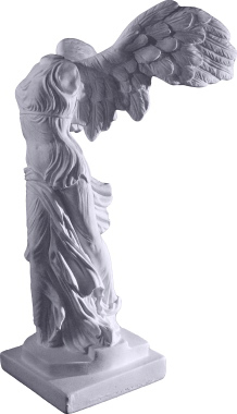Winged Victory Nike Plaster Statue