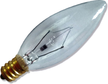 Candelabra Bulb Tall - for Plaster or Ceramic Trees or Lighted Statues