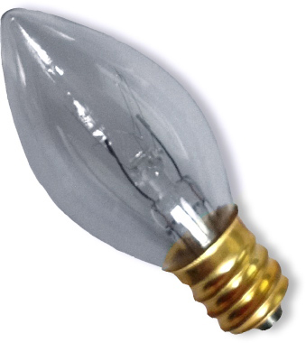 Candelabra Bulb Small - for Lighted Plaster Ceramic Trees or Statues