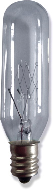 Tubular Light Bulb - for Plaster or Ceramic Trees or Lighted Statues