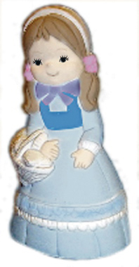 Pilgrim Girl Plaster Statue
