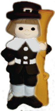 Pilgrim Boy Plaster Statue