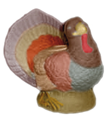 Turkey Plaster Candleholder