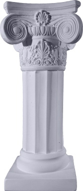 Ionic Plaster Pedestal 15