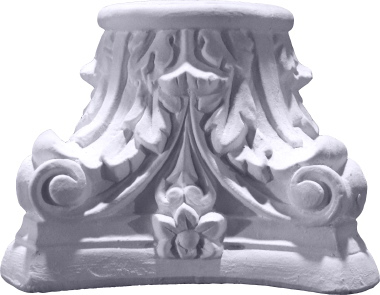 Corinthian Base Mini Plaster Pedestal