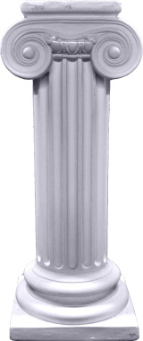 Ionic Plaster Pedestal