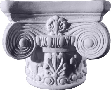Ionic Capital Tabletop Pedestal