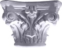 Corinthian Base Mini Plaster Pedestal