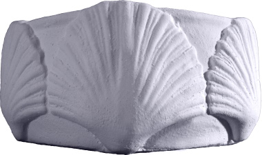 Seashell Bowl Plaster Vase