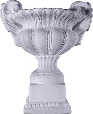 Bohemian Plaster Urn