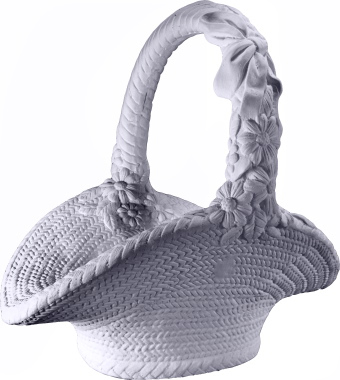 Daisy Basket Plaster Vase