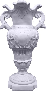 Medallion Plaster Urn