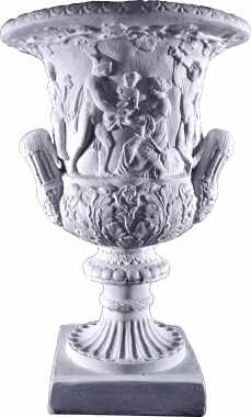 Grecian Relief Plaster Urn