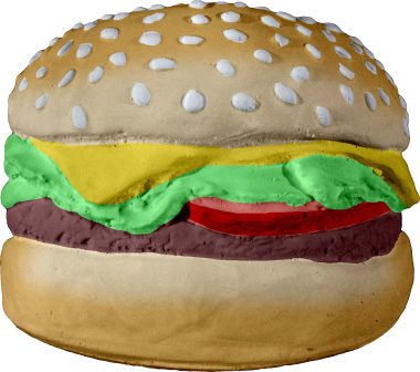 Hamburger Plaster Planter