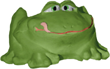 Frog Plaster Planter