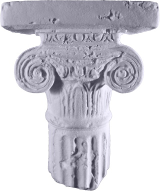 Ancient Ionic Column Plaster Wall Vase