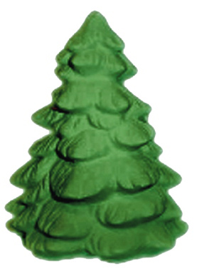 Tiny Pine Tree Plaster Statue