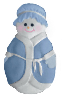 Mrs Snow lady Plaster Plaque