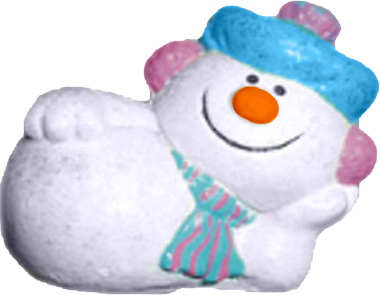 Pierre Snowman lying down Plaster Statue